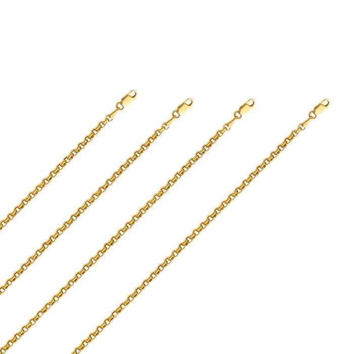 14K Yellow Gold 3mm Fancy Hollow Rope Chain - Image 2
