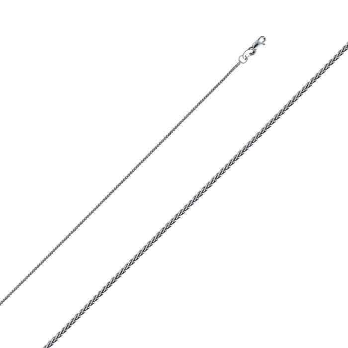 14K White Gold 1.1 mm Wheat Chain