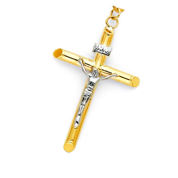 14K Yellow Gold 4mm Ball Rosary Necklace - 26" - Image 2