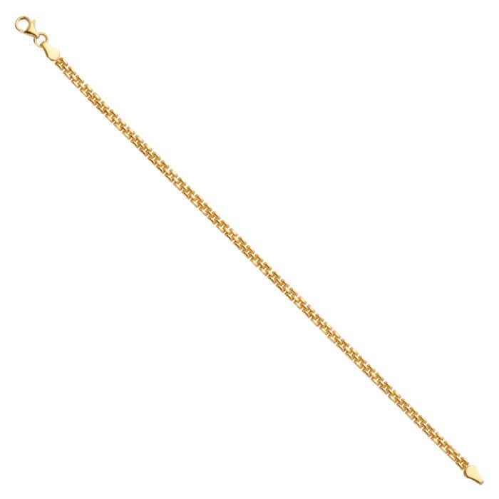 14K Yellow Gold Fancy Bracelet - 7.25"