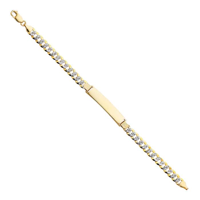 14K Yellow Gold Cuban WP ID Bracelet - 8.5"