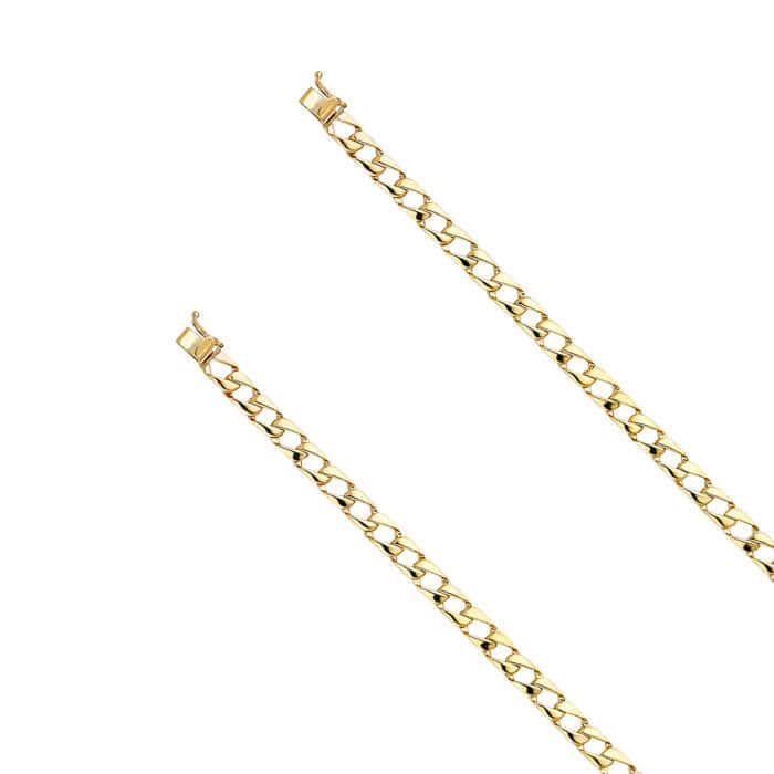 14K Yellow Gold Cuban Link Bracelet - 8" - Image 2