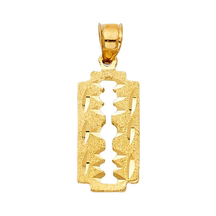 14K Yellow Gold Keyhole Pendant