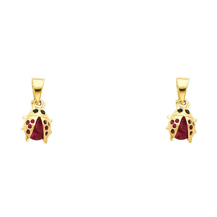 14K Yellow Gold Ladybug Pendant