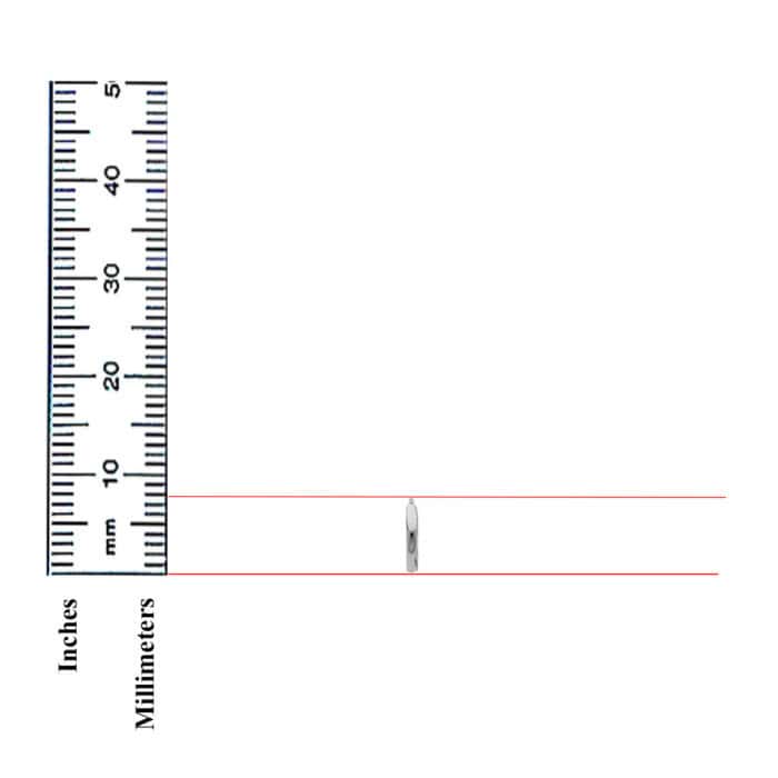 14K White Gold 1.5mm Huggies Earrings - Image 3