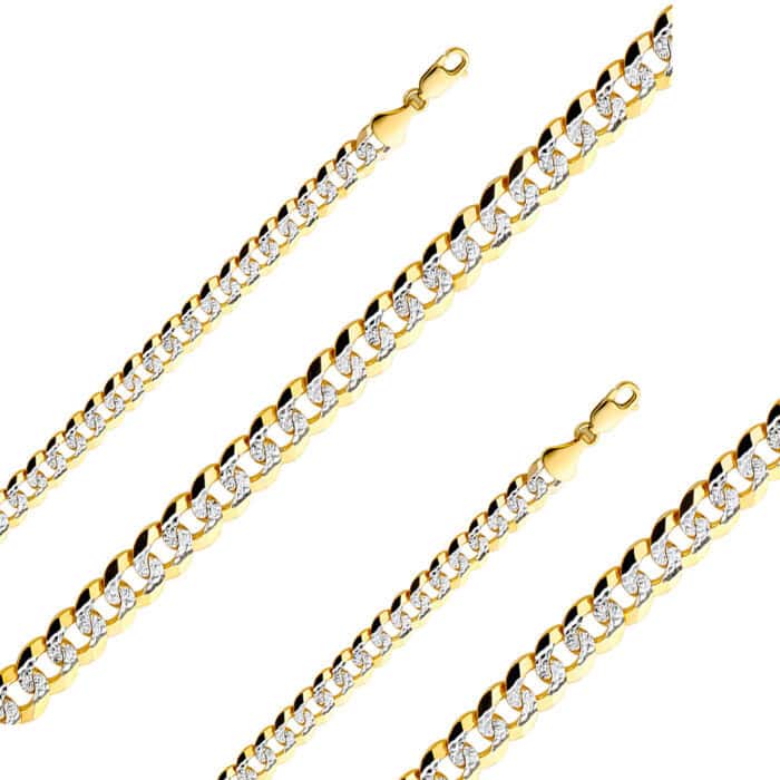 14K Yellow Gold 8.2 mm Cuban WP Chain - Image 2