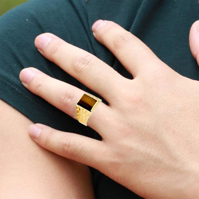14K Yellow Gold Men's Ring - Image 2
