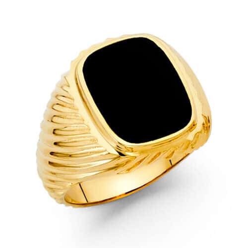 14K Yellow Gold Men's Ring