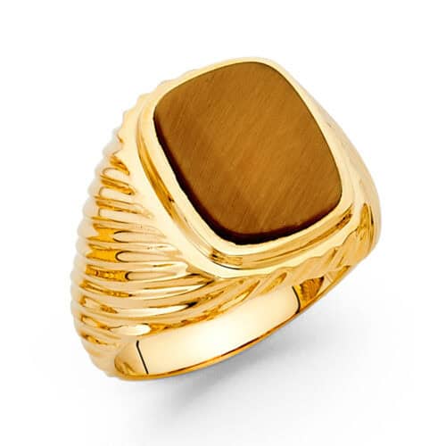14K Yellow Gold Men's Ring
