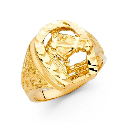 14K Yellow Gold Men's Ring