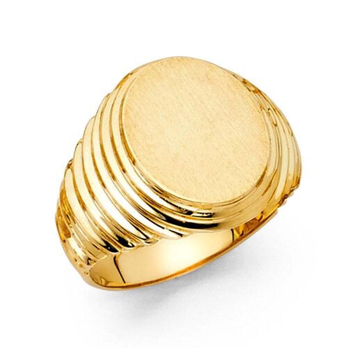 14K Yellow Gold Men's Ring