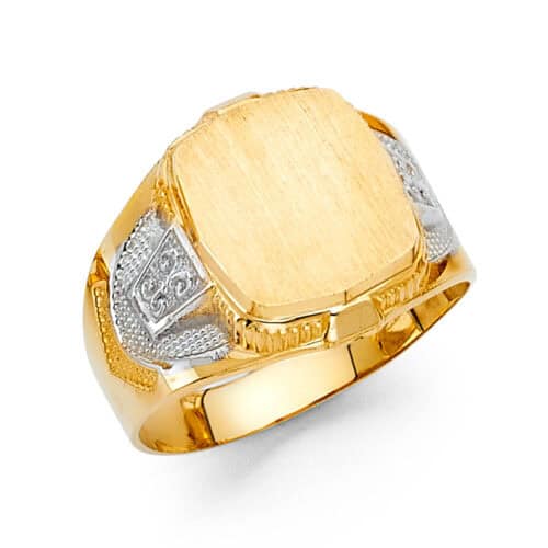 14K Yellow Gold Men's Ring