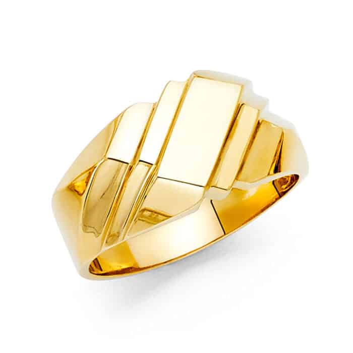 14K Yellow Gold Men's Ring