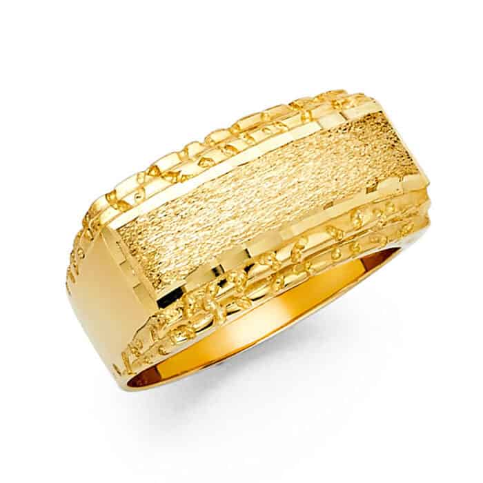 14K Yellow Gold Men's Ring