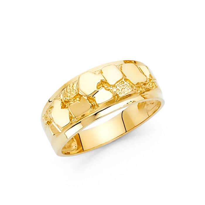 14K Yellow Gold Nugget Ring