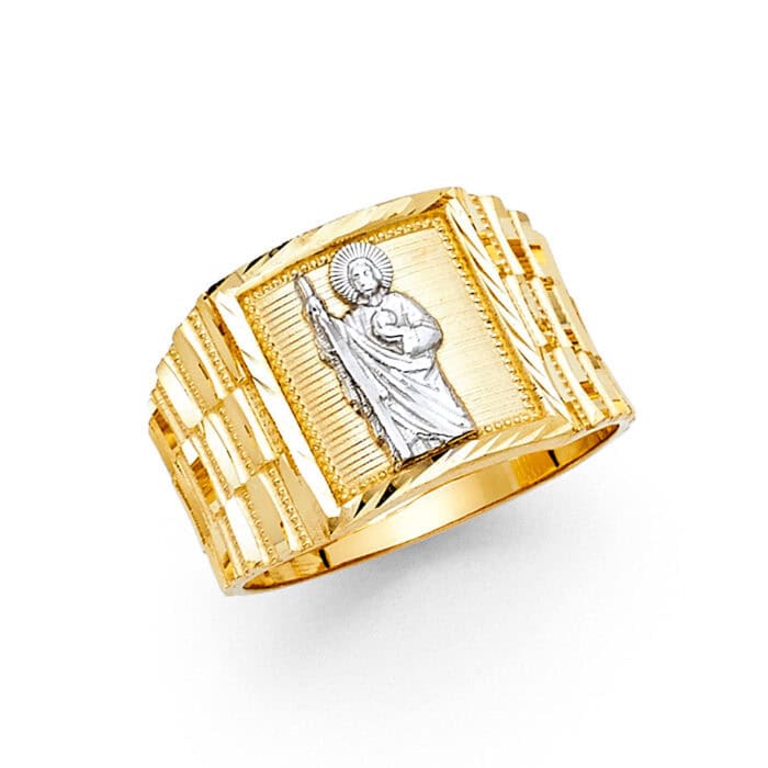 14K Yellow Gold Men's Ring
