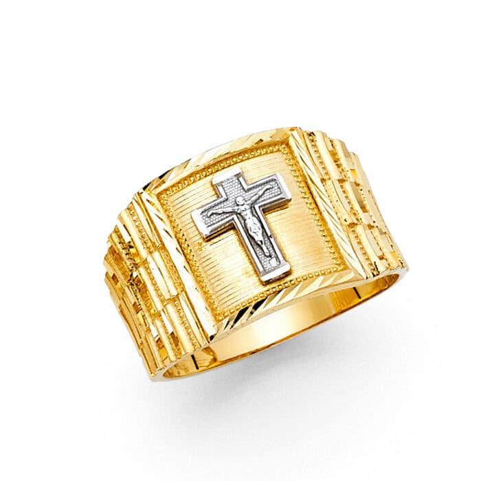 14K Yellow Gold Men's Ring