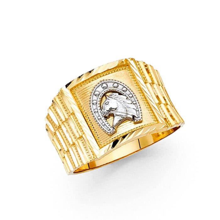 14K Yellow Gold Men's Ring