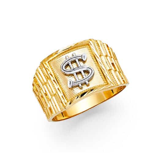 14K Yellow Gold Men's Ring