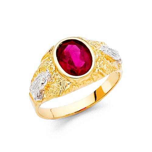 14K Yellow Gold Cubic Zirconia Ring