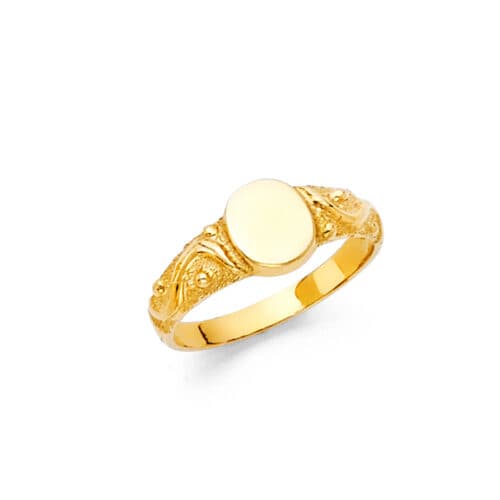 14K Yellow Gold Cubic Zirconia Babies Ring