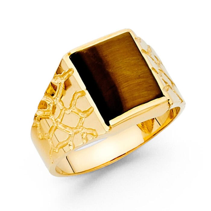 14K Yellow Gold Men's Ring