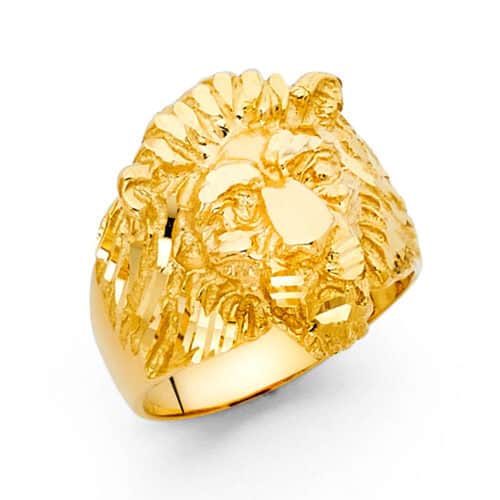 14K Yellow Gold Men's Ring