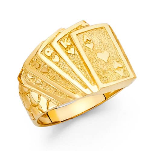 14K Yellow Gold Men's Ring