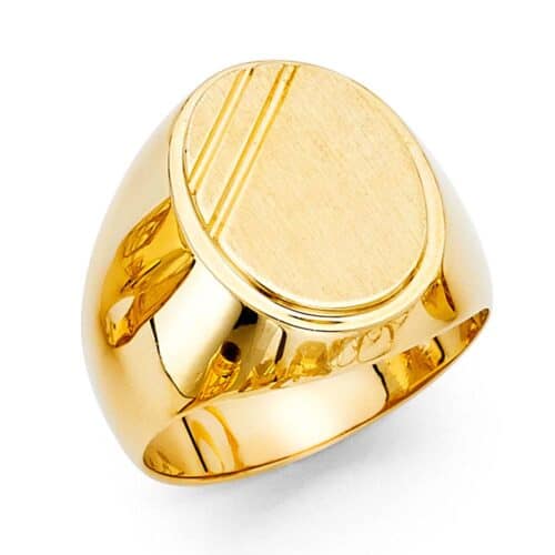 14K Yellow Gold Men's Ring