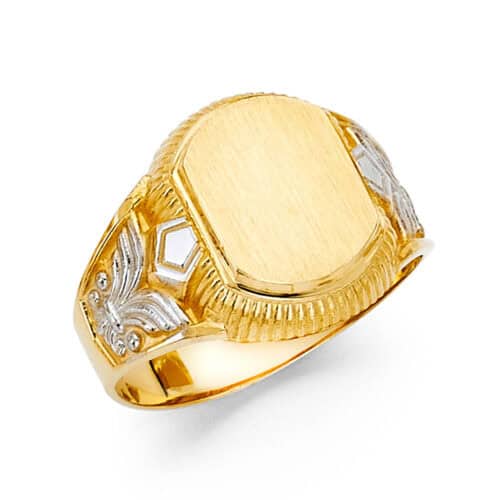 14K Yellow Gold Men's Ring