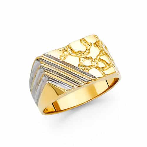 14K Yellow Gold Nugget Ring