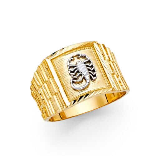 14K Yellow Gold Men's Ring