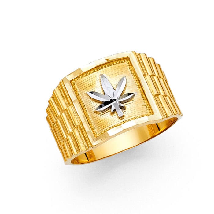 14K Yellow Gold Men's Ring