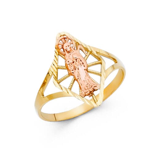 14K Two Tone Gold Fancy Ring