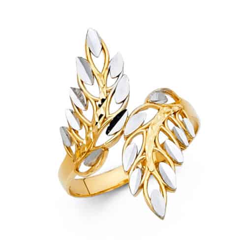 14K Two Tone Gold Fancy Ring