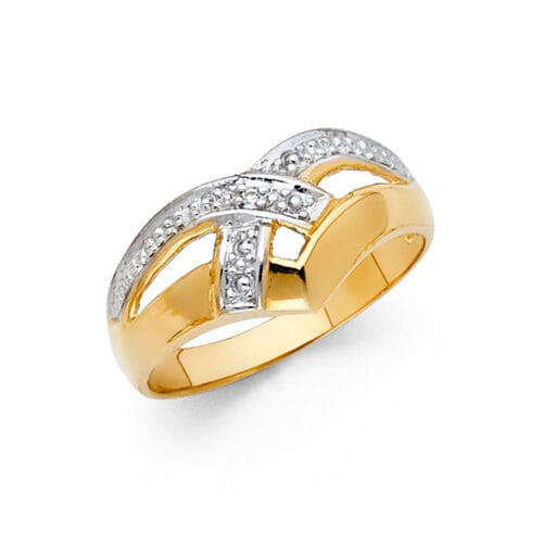 14K Two Tone Gold Fancy Ring