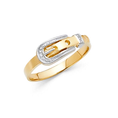 14K Two Tone Gold Fancy Ring
