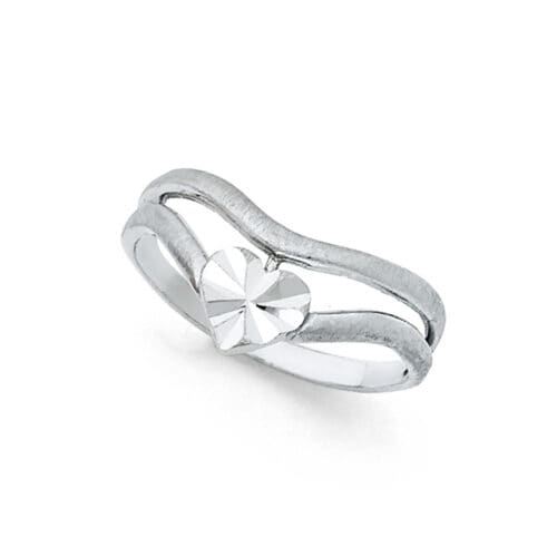 14K White Gold Thumb Ring