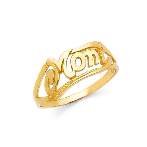 14K Yellow Gold Mothers Ring