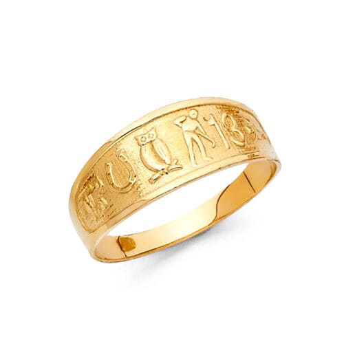 14K Yellow Gold Lucky Ring