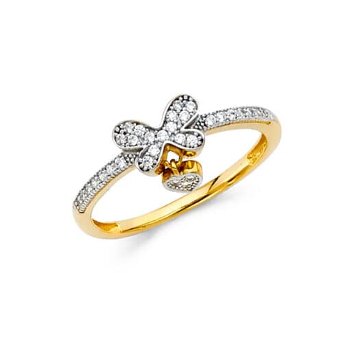 14K Two Tone Gold Fancy Ring
