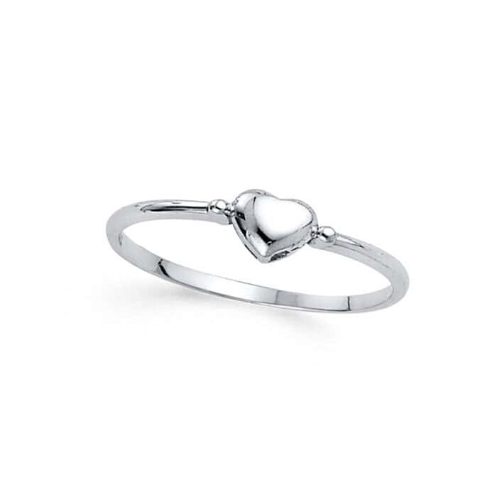 14K White Gold Fancy Cubic Zirconia Ring - Image 2