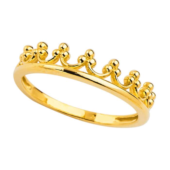 14K Yellow Gold Crown Band - Image 2