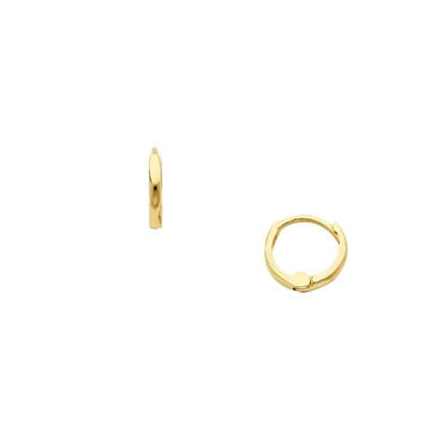 14K Yellow Gold 1.5mm Huggies Earrings
