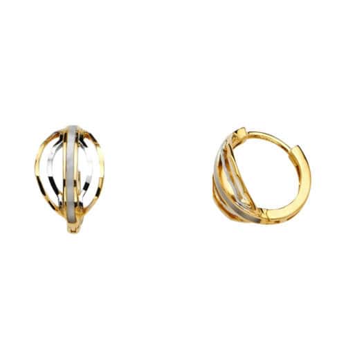 14K Yellow Gold 9mm Huggies Earrings