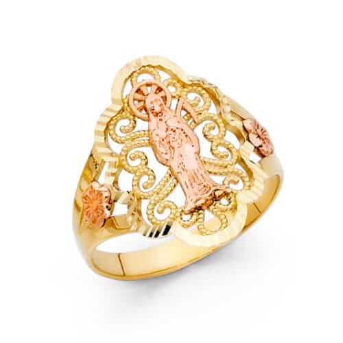 14K Two Tone Gold Fancy Ring
