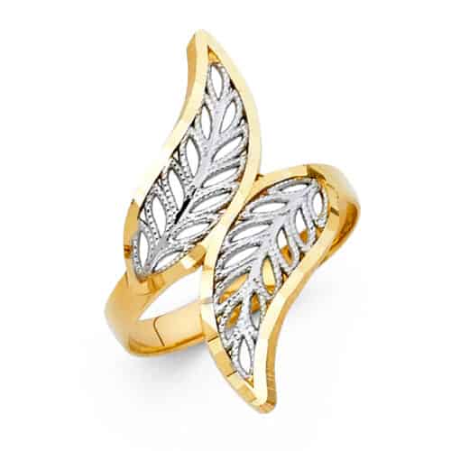 14K Two Tone Gold Fancy Ring