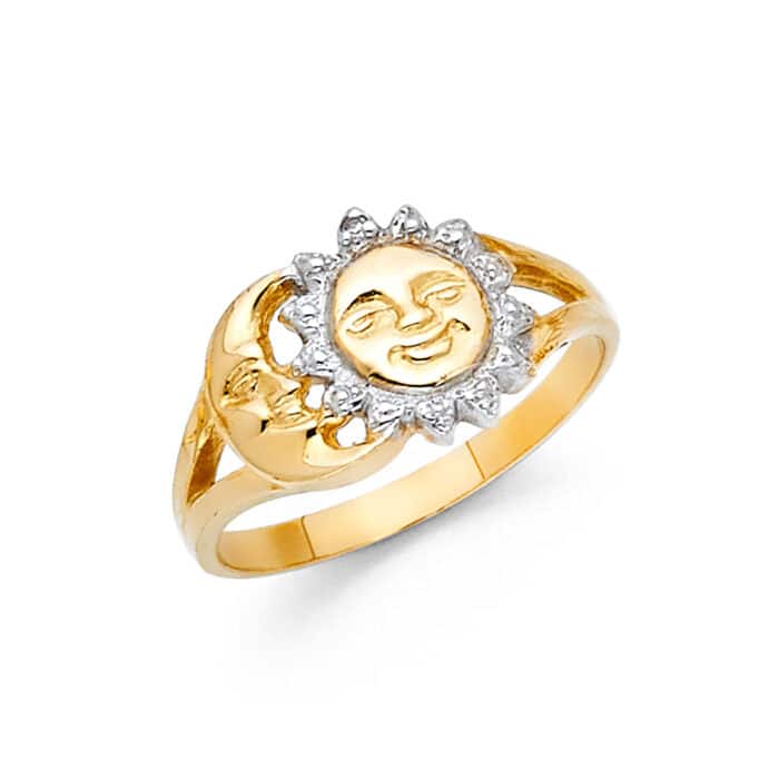 14K Two Tone Gold Fancy Ring