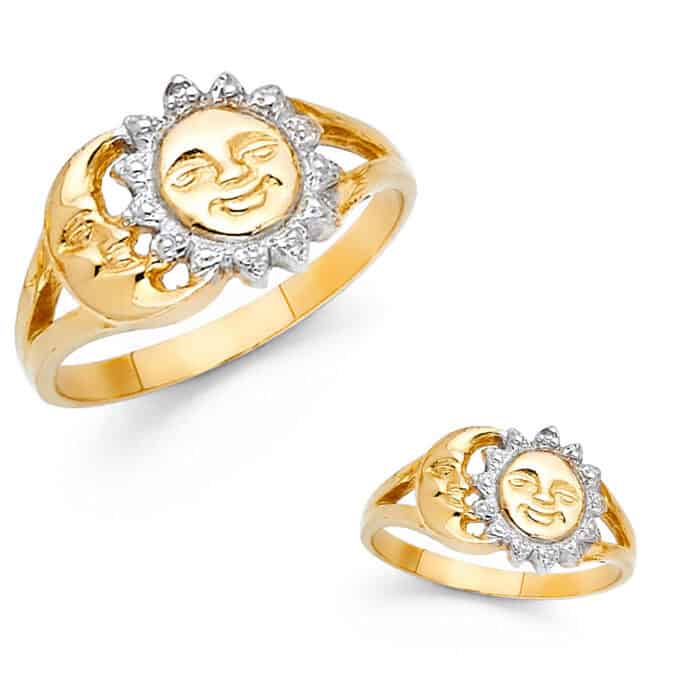 14K Two Tone Gold Fancy Ring - Image 3