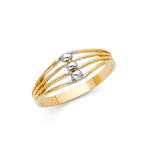 14K Two Tone Gold Fancy Ring
